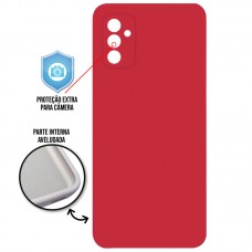 Capa para Samsung Galaxy M52 5G - Case Silicone Cover Protector Bordô